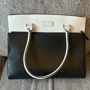 Kate Spade-Black and Cream Handbag